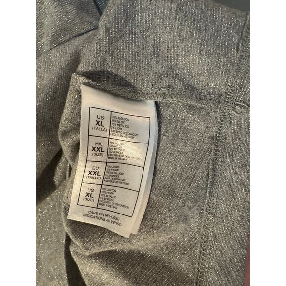 Disney Parks Minnie Mouse Sequin Shirt Silver Thread XXL Christmas Festive - Picture 6 of 9